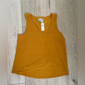 Anthropologie Golden Sleeveless Tank Top- NWT